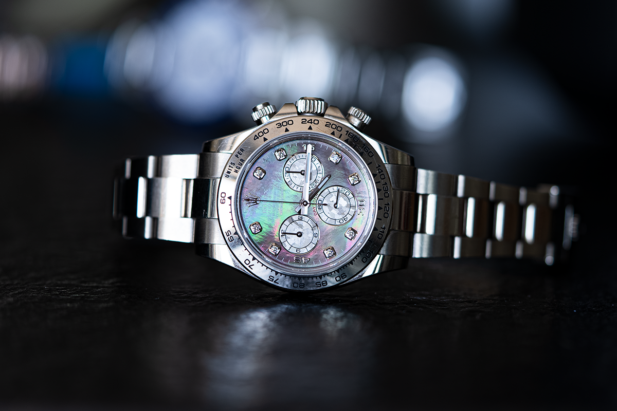 Rolex Daytona Weißgold Perlmutt "Mother of Pearl" Diamonds