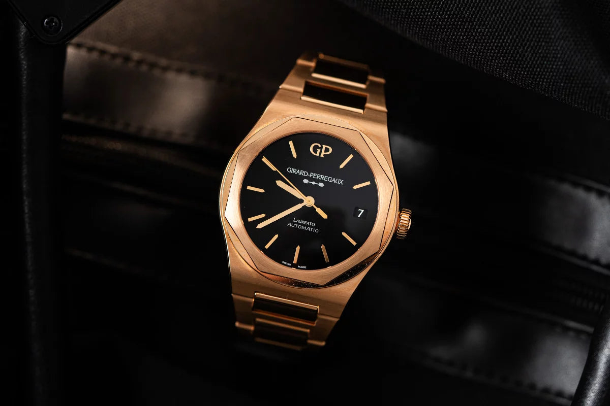 Girard-Perregaux Laureato Onyx-Dial (Roségold)