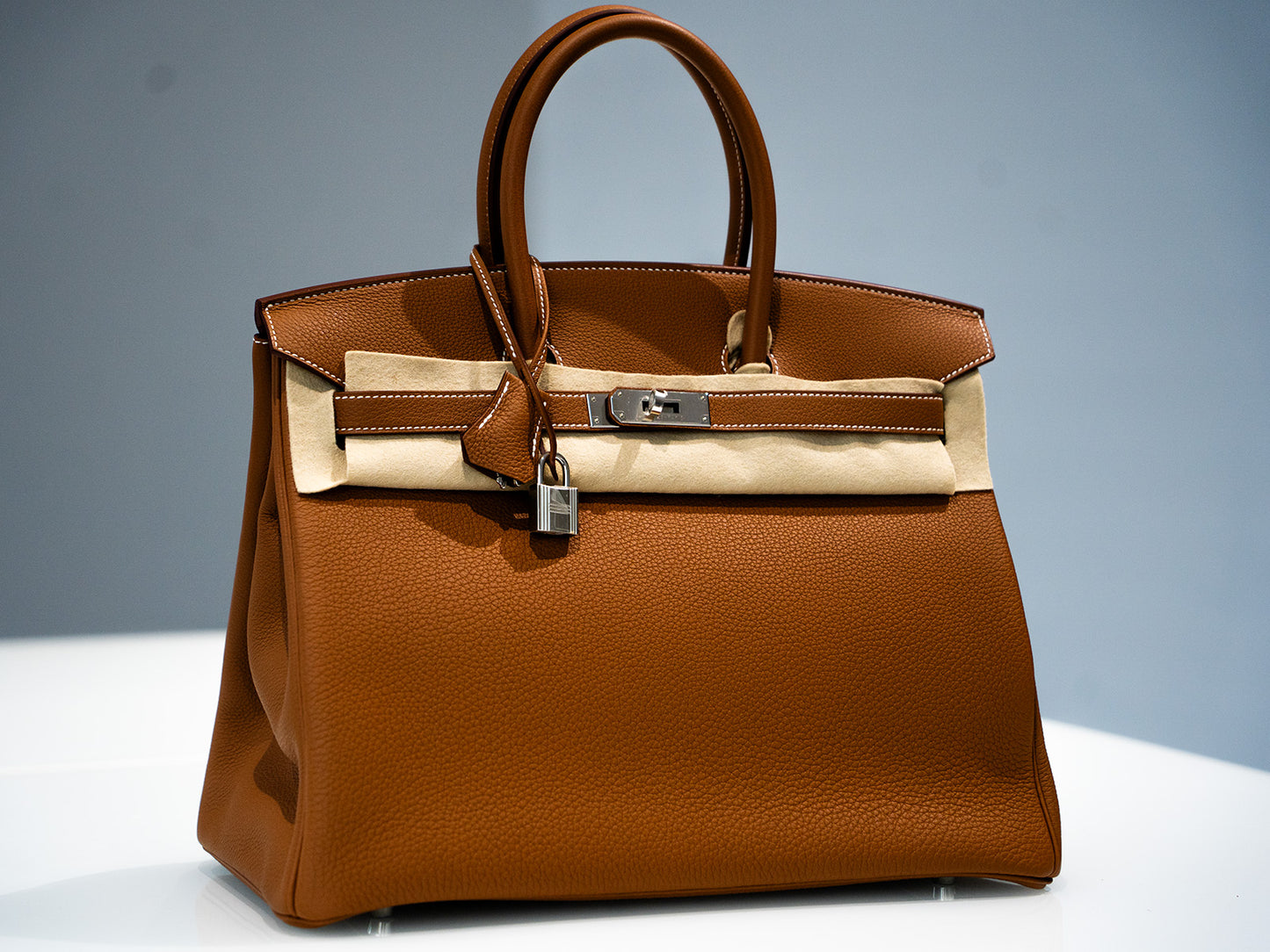 Hermès Birkin Bag 35 Togo Leder Gold